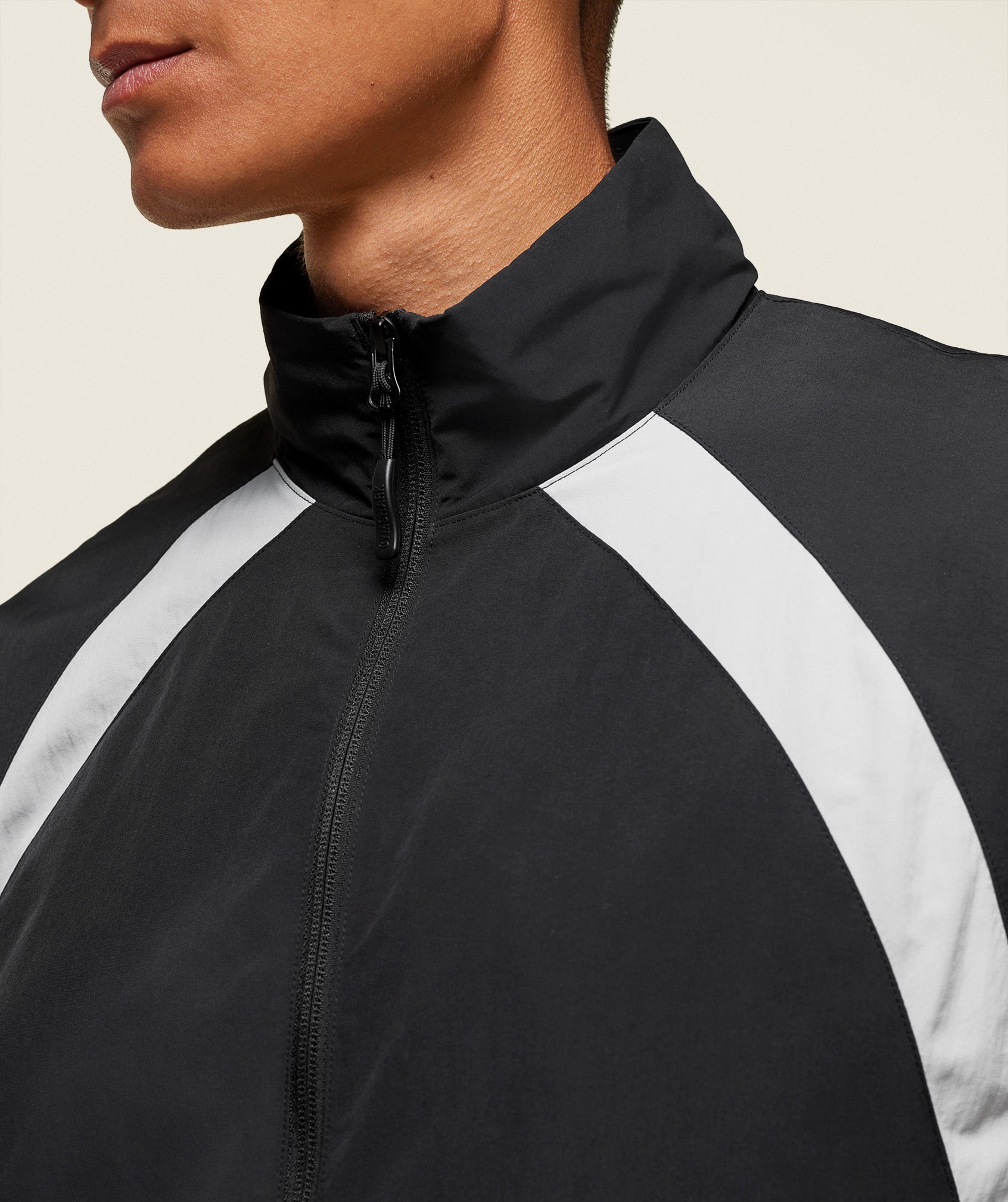 everywear Coaches Track Jacket Black/Tame Grey
