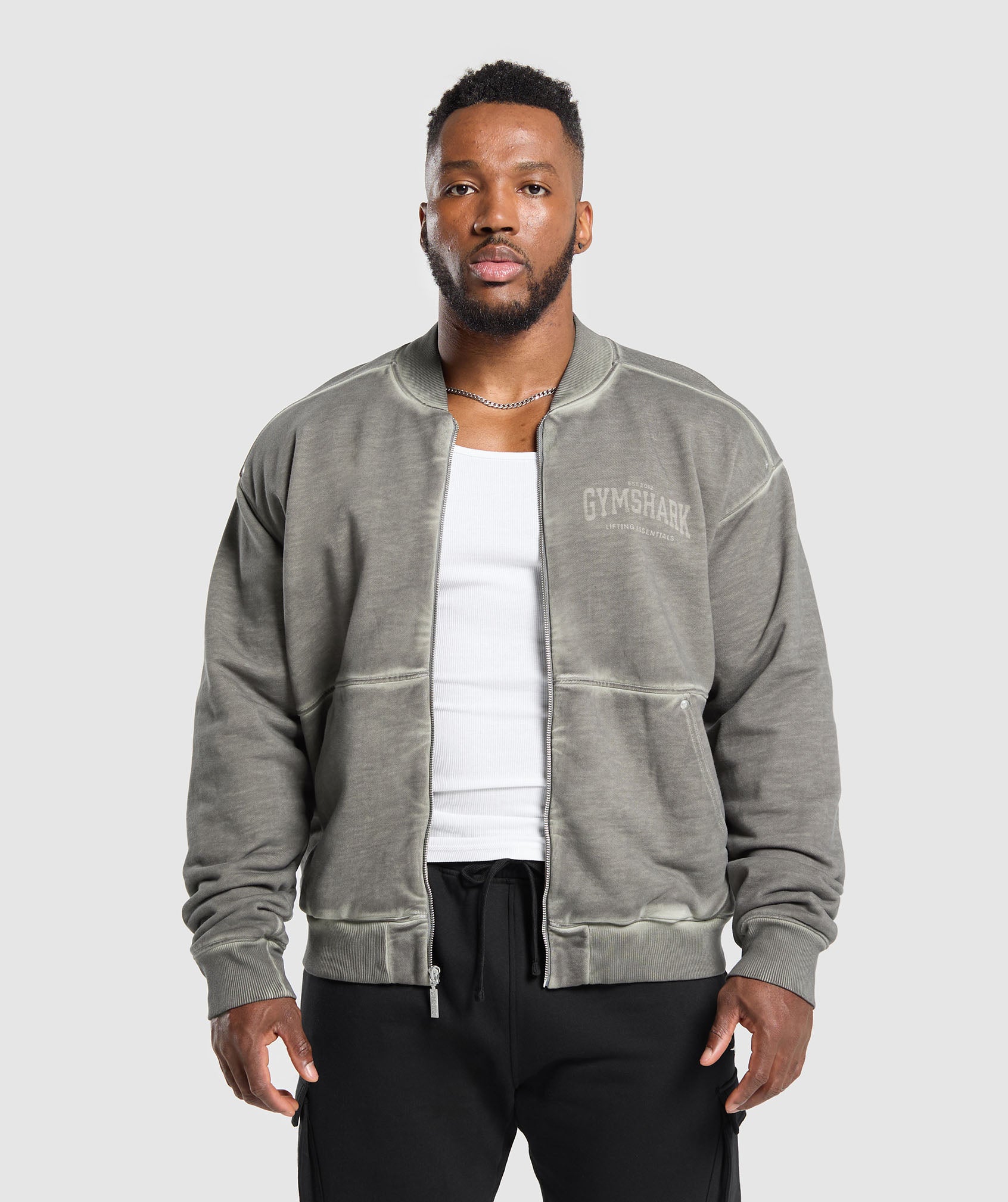 Heavyweight Bomber Jacket Metal Grey/Asphalt Grey