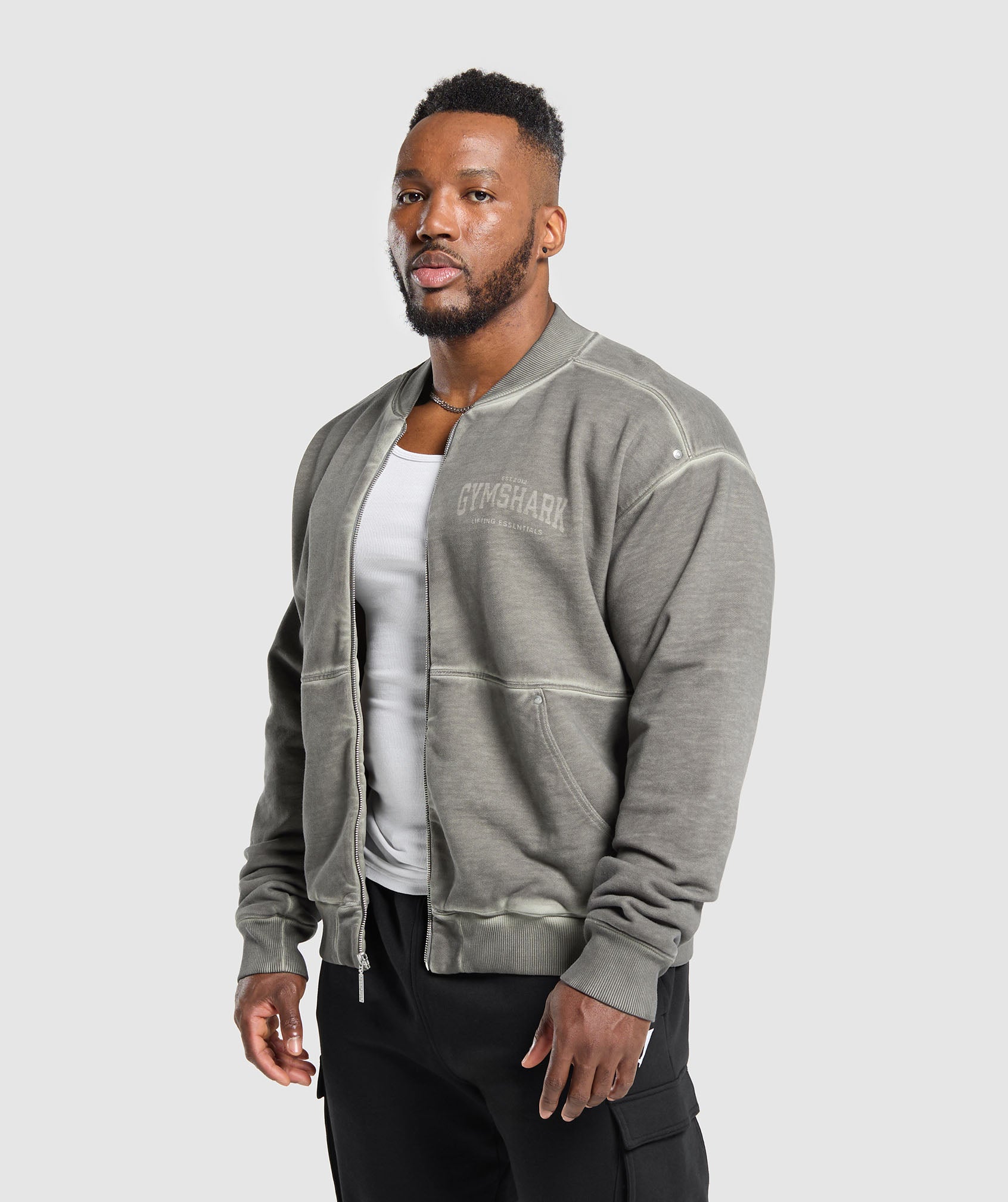 Heavyweight Bomber Jacket Metal Grey/Asphalt Grey