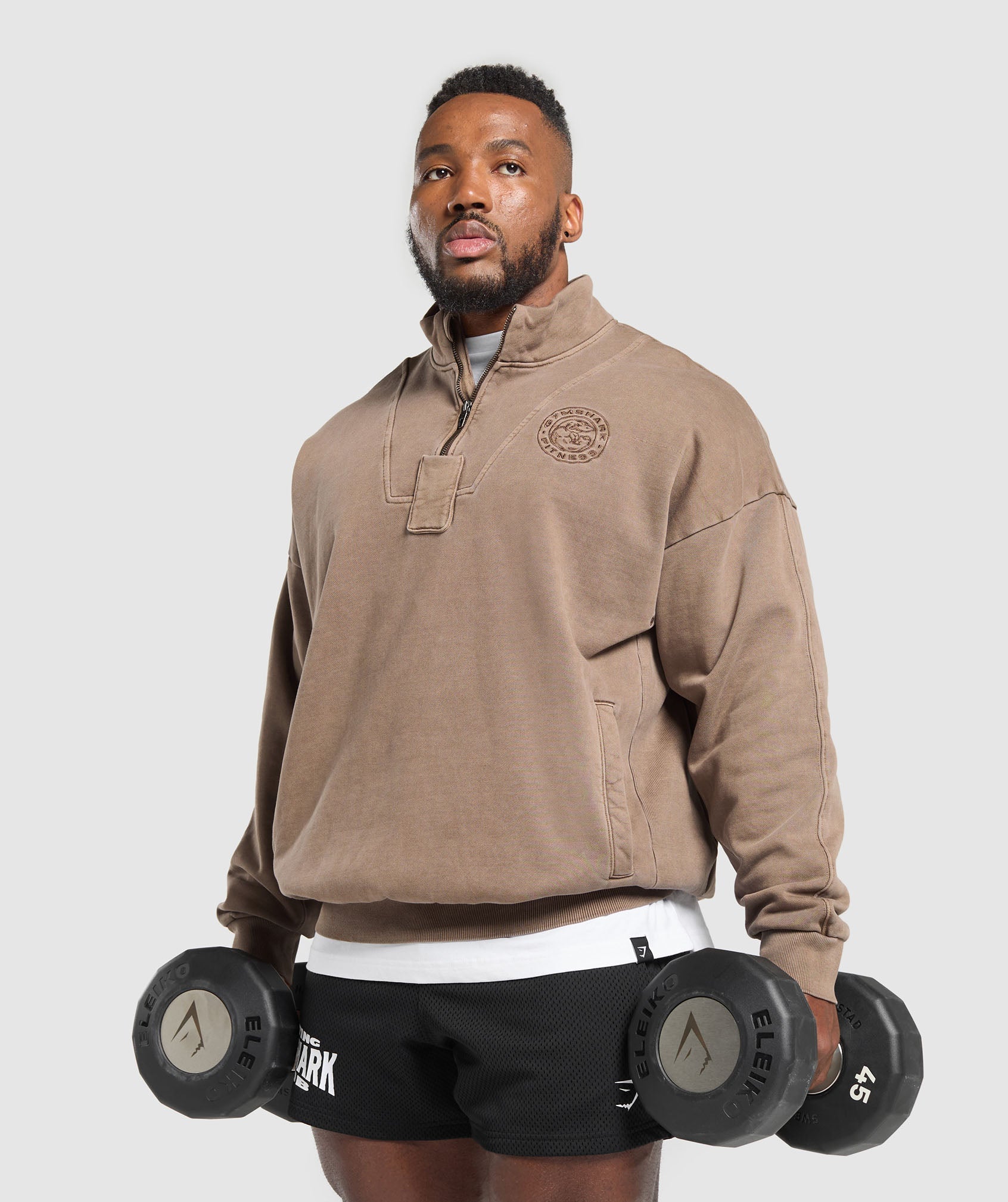 Premium Legacy 1/4 Zip Soft Brown