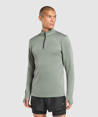 Running 1/4 Zip Unit Green