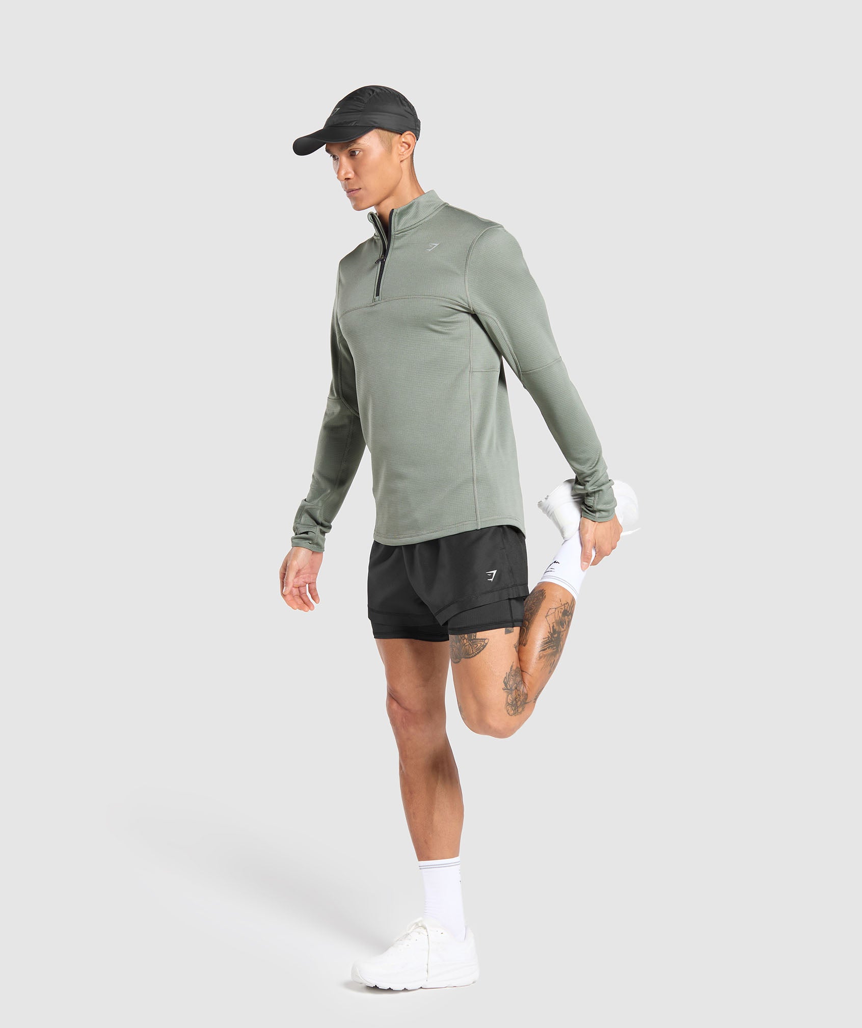 Running 1/4 Zip Unit Green