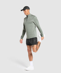 Running 1/4 Zip Unit Green