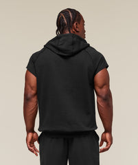Legacy 1/4 Zip Cap Sleeve Hoodie Black