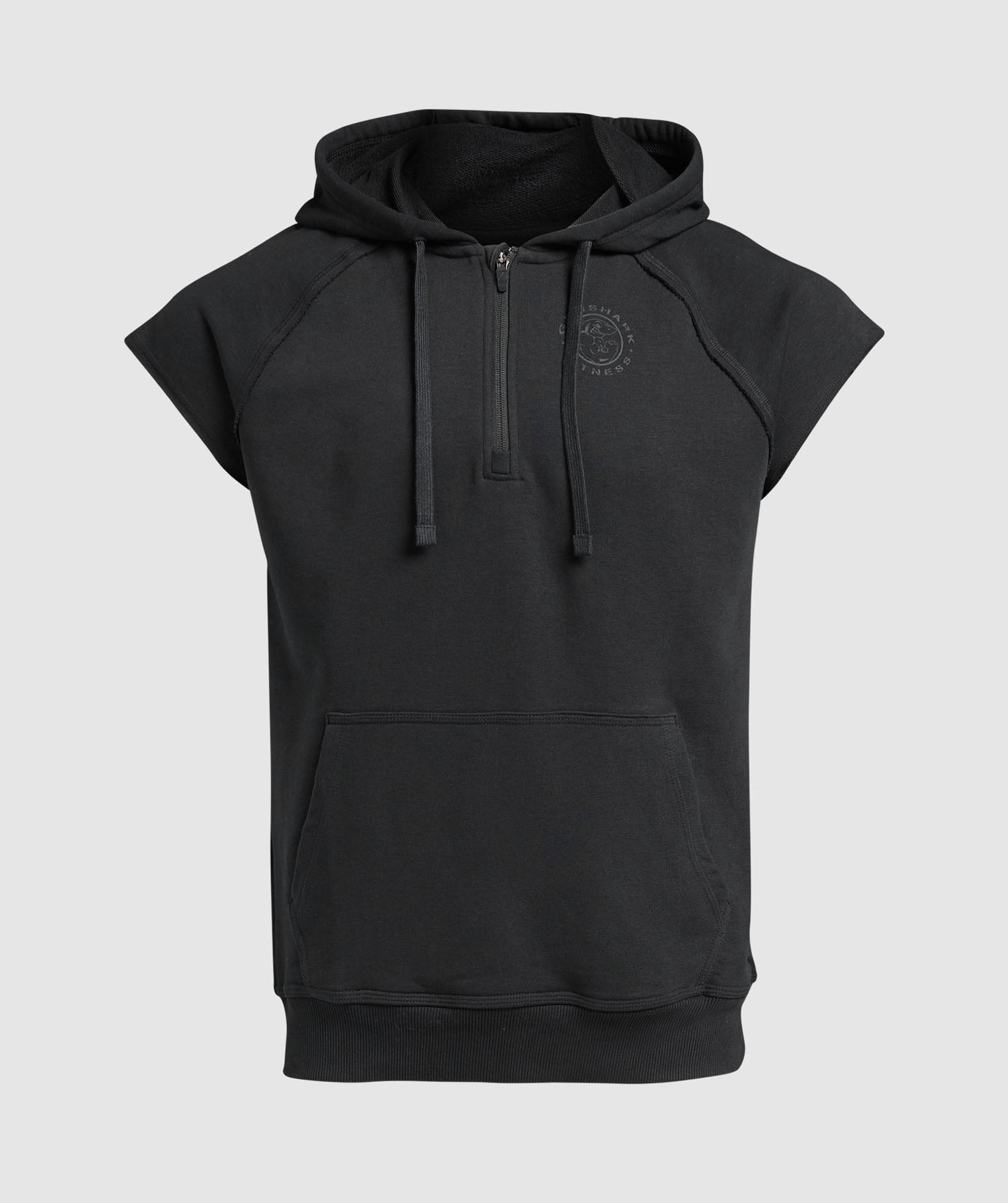 Legacy 1/4 Zip Cap Sleeve Hoodie Black