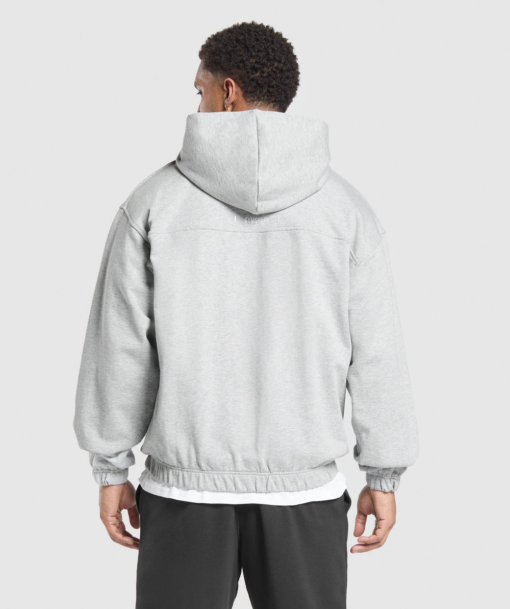 Rest Day Essentials Zip Hoodie Light Grey Core Marl