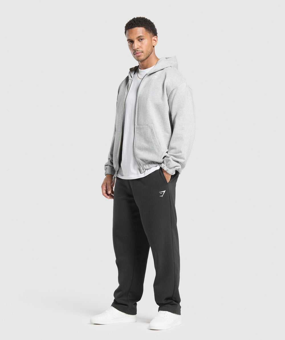 Rest Day Essentials Zip Hoodie Light Grey Core Marl