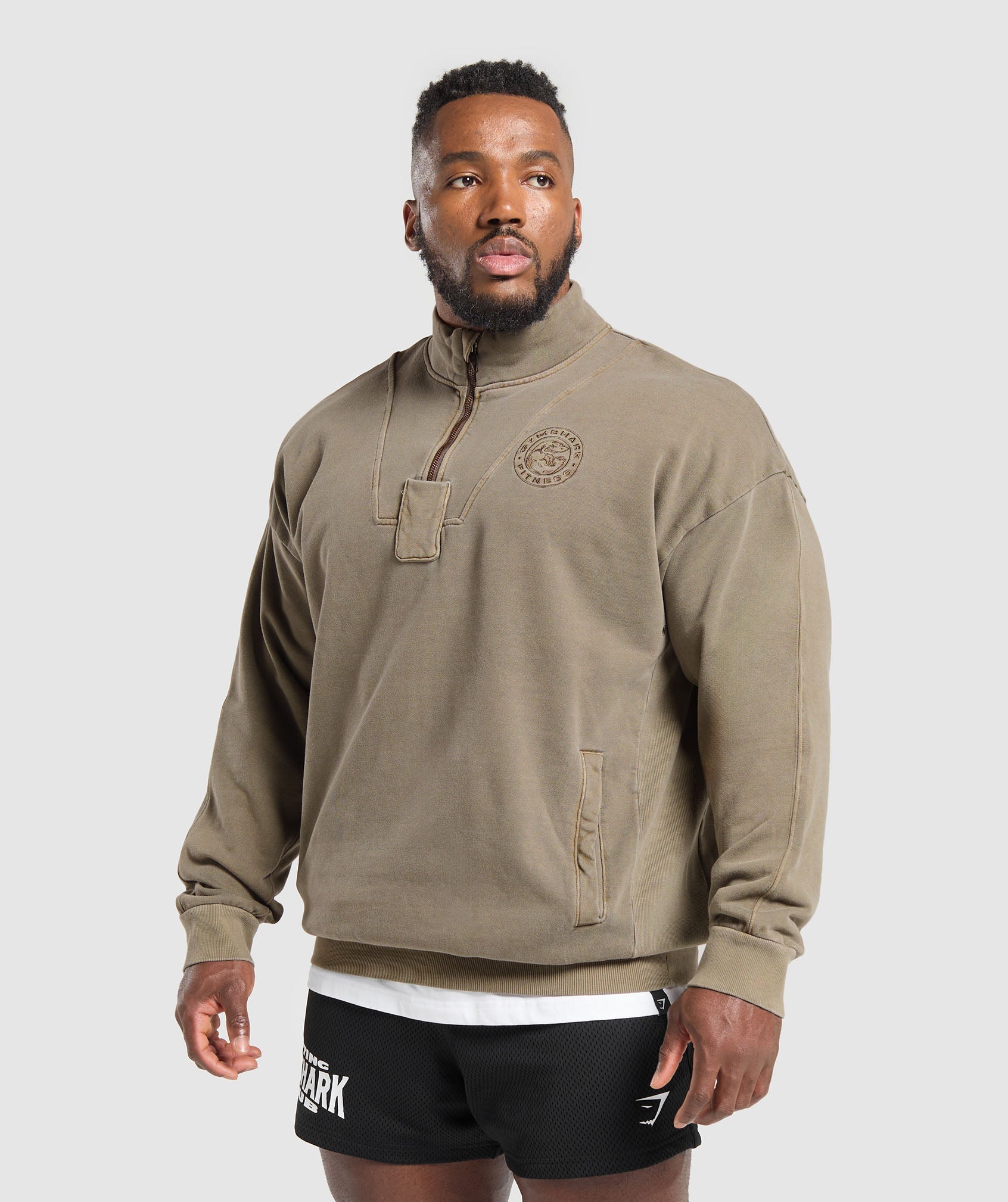 Premium Legacy 1/4 Zip Camo Brown