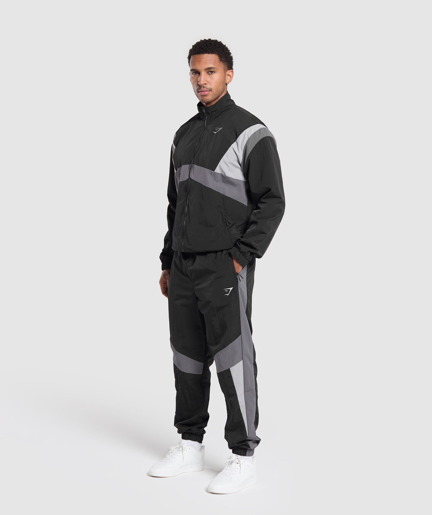 Retro Track Jacket Black/Dark Grey/Smokey Grey