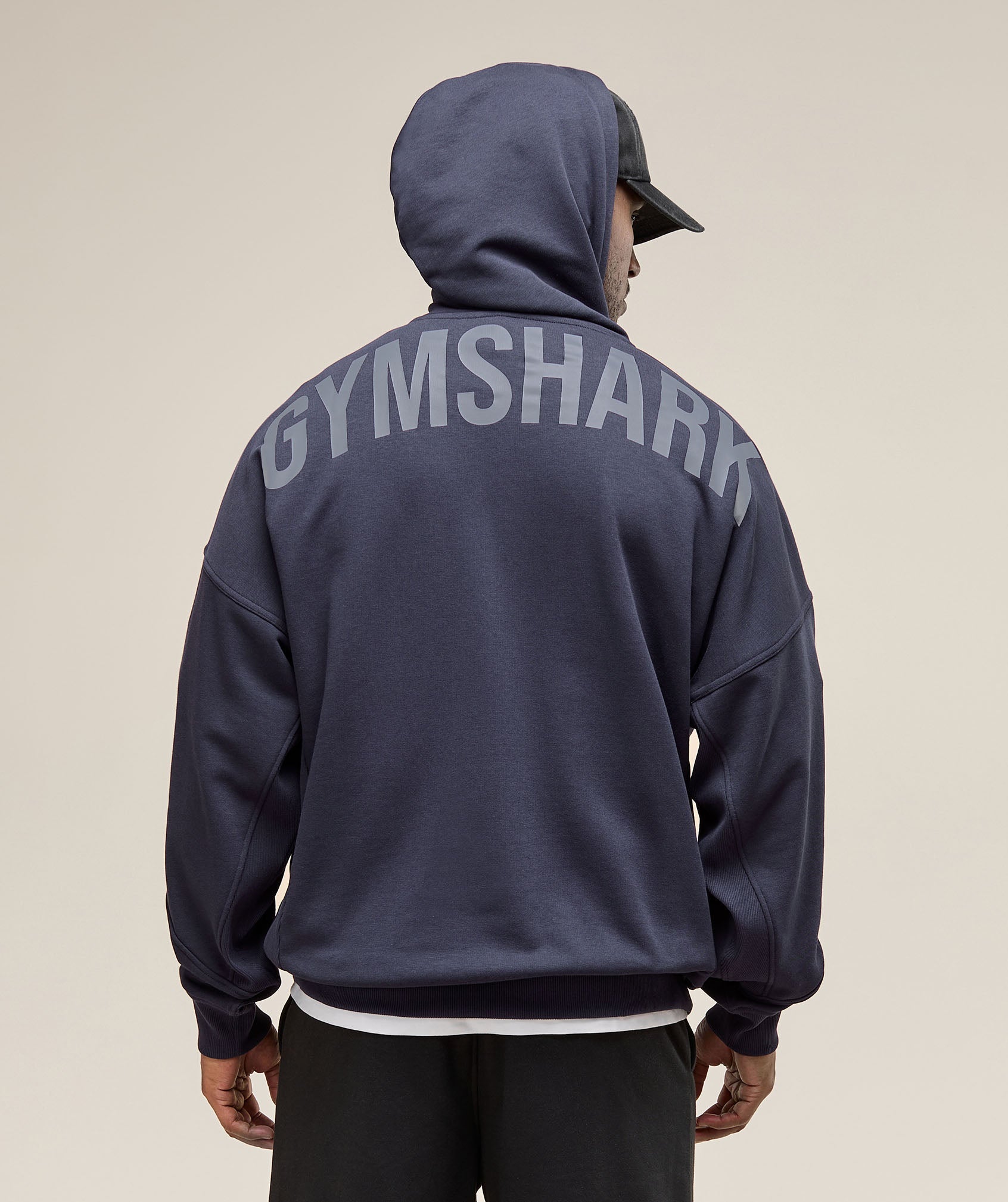 Power Zip Up Hoodie Heavy Blue
