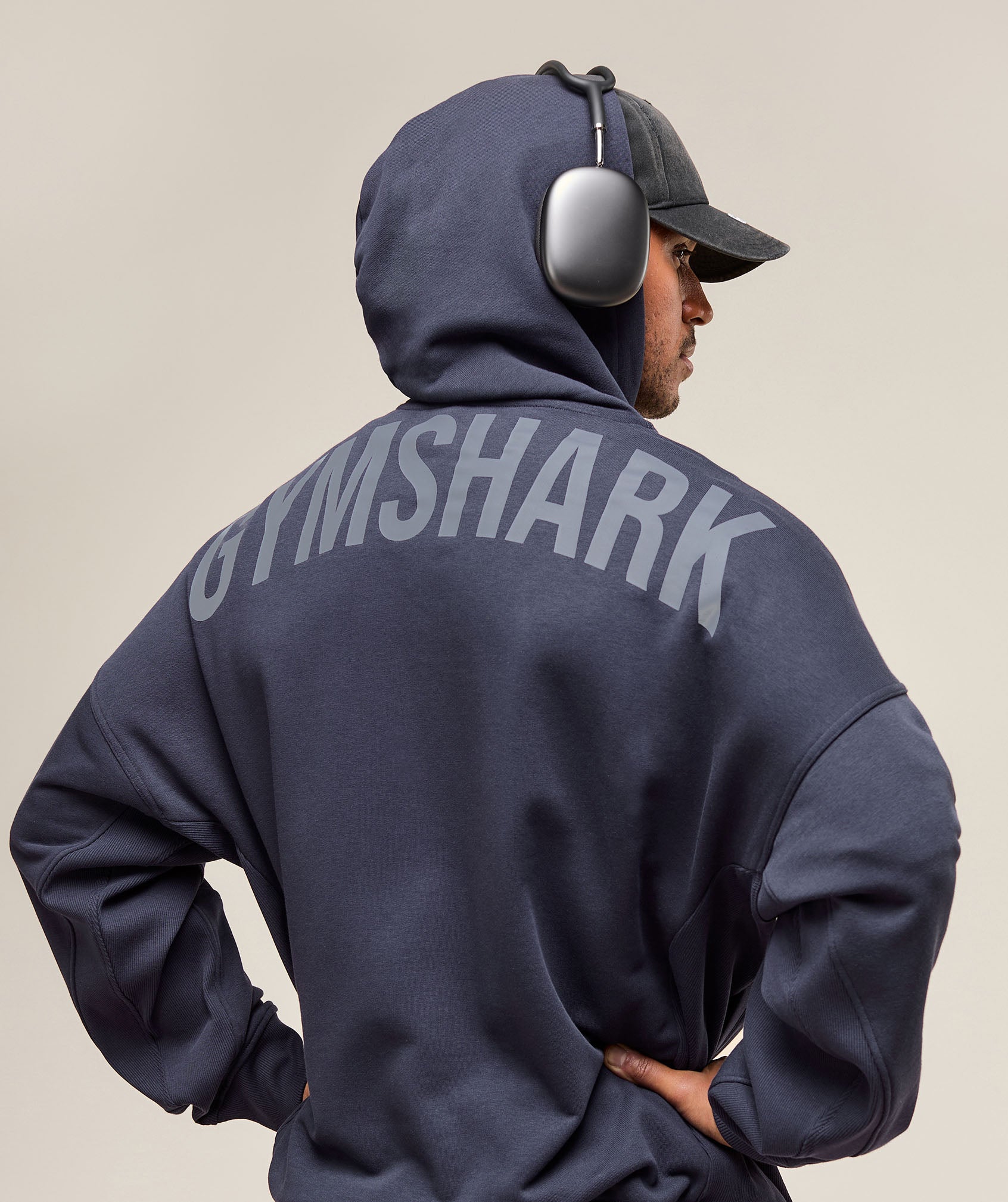Power Zip Up Hoodie Heavy Blue
