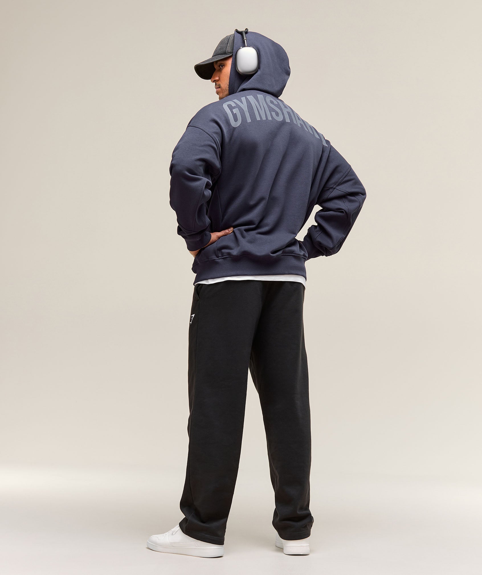 Power Zip Up Hoodie Heavy Blue