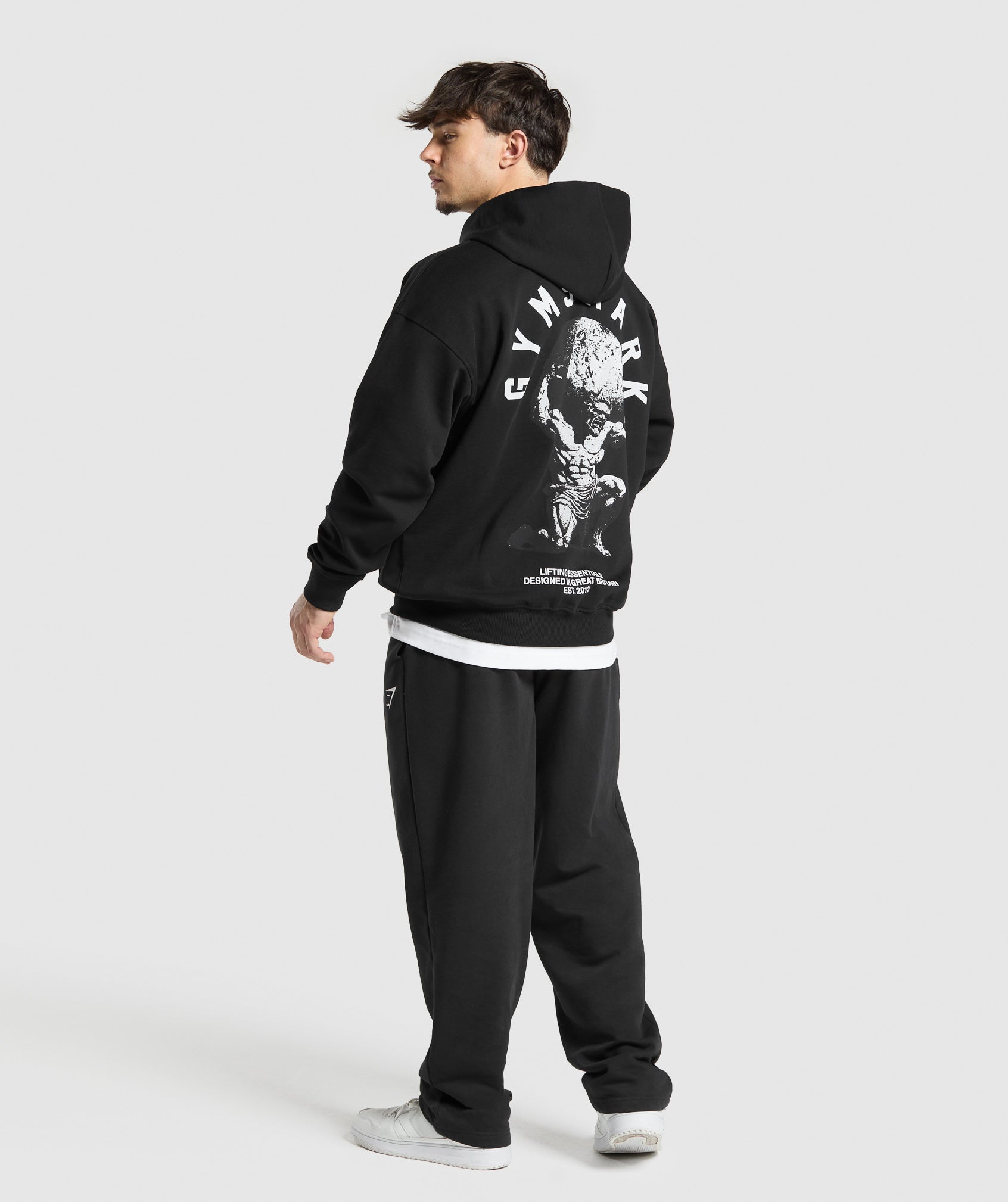 Atlas Zip Up Hoodie Black