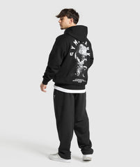 Atlas Zip Up Hoodie Black