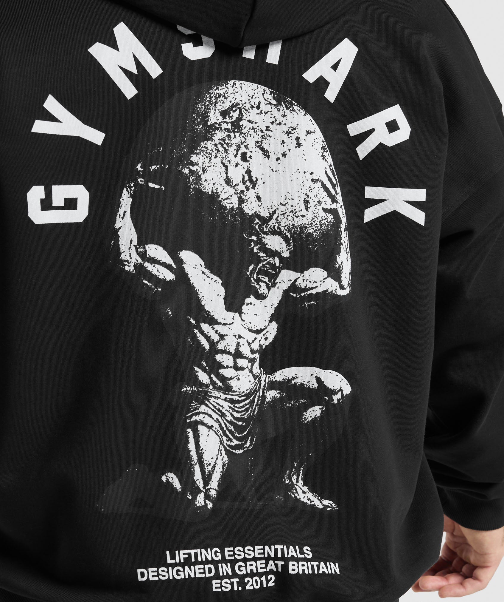 Atlas Zip Up Hoodie Black