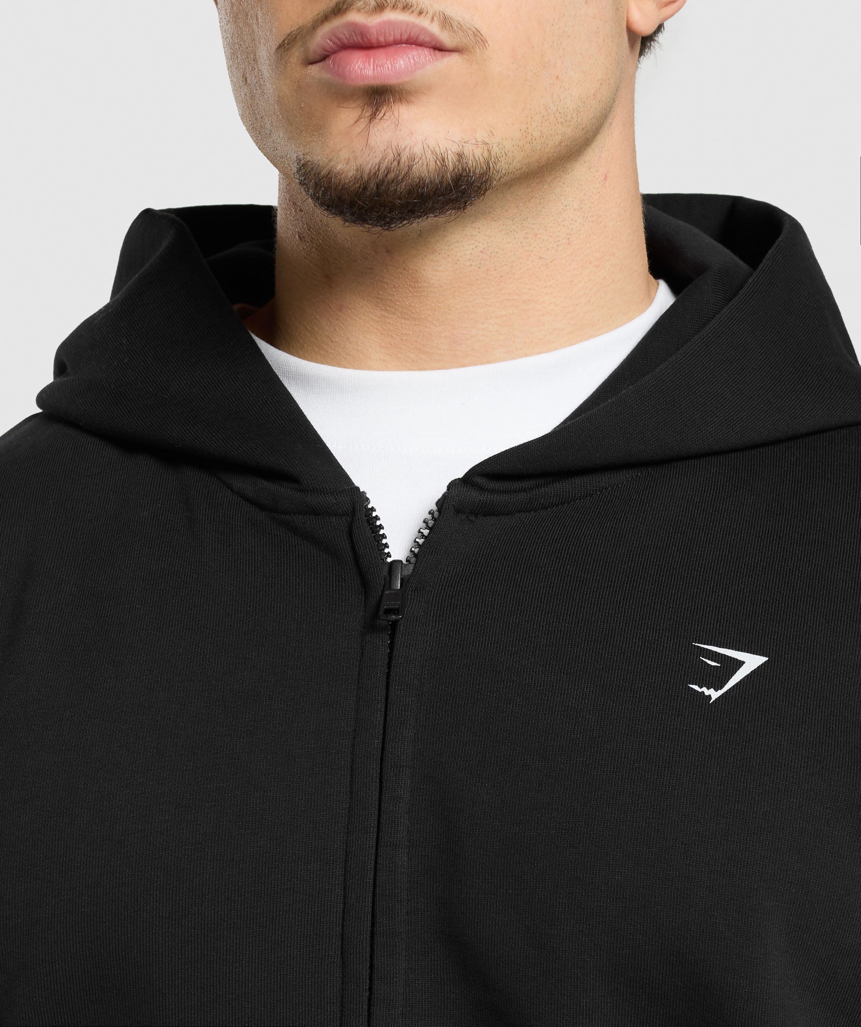 Atlas Zip Up Hoodie Black