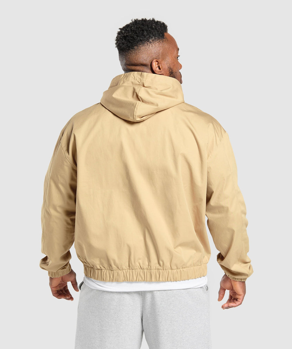 Oversized Hooded Jacket Sand Beige