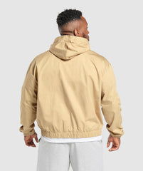 Oversized Hooded Jacket Sand Beige