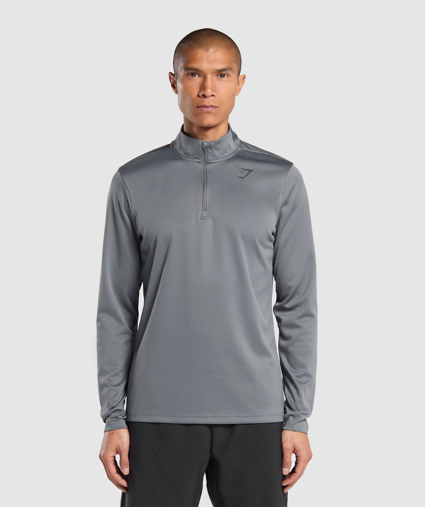 Running Dept. 1/4 Zip Pitch Grey