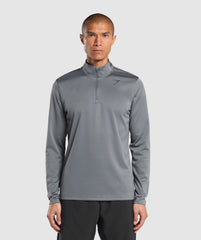 Running Dept. 1/4 Zip Pitch Grey