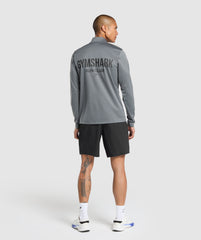Running Dept. 1/4 Zip Pitch Grey