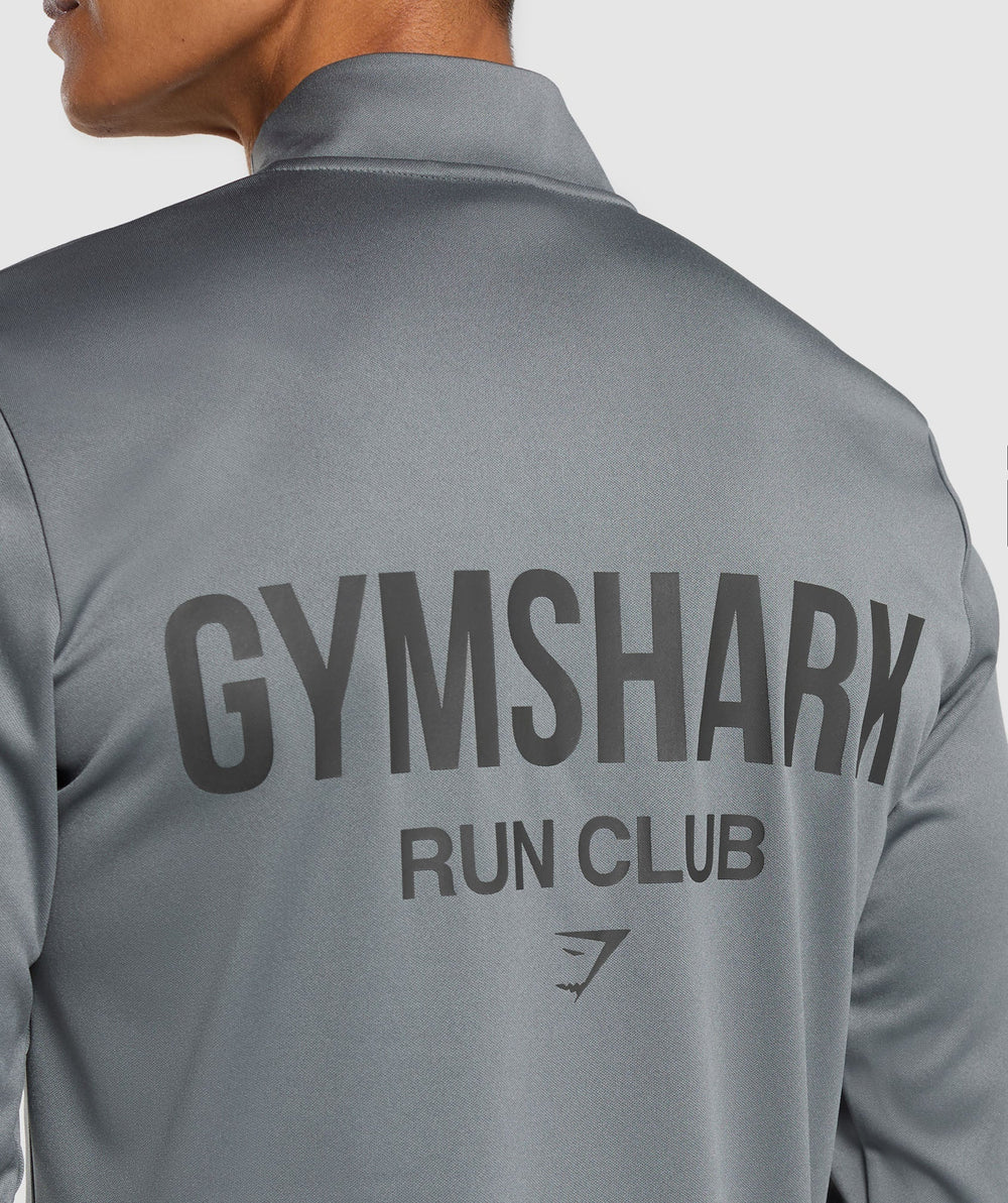 Running Dept. 1/4 Zip Pitch Grey