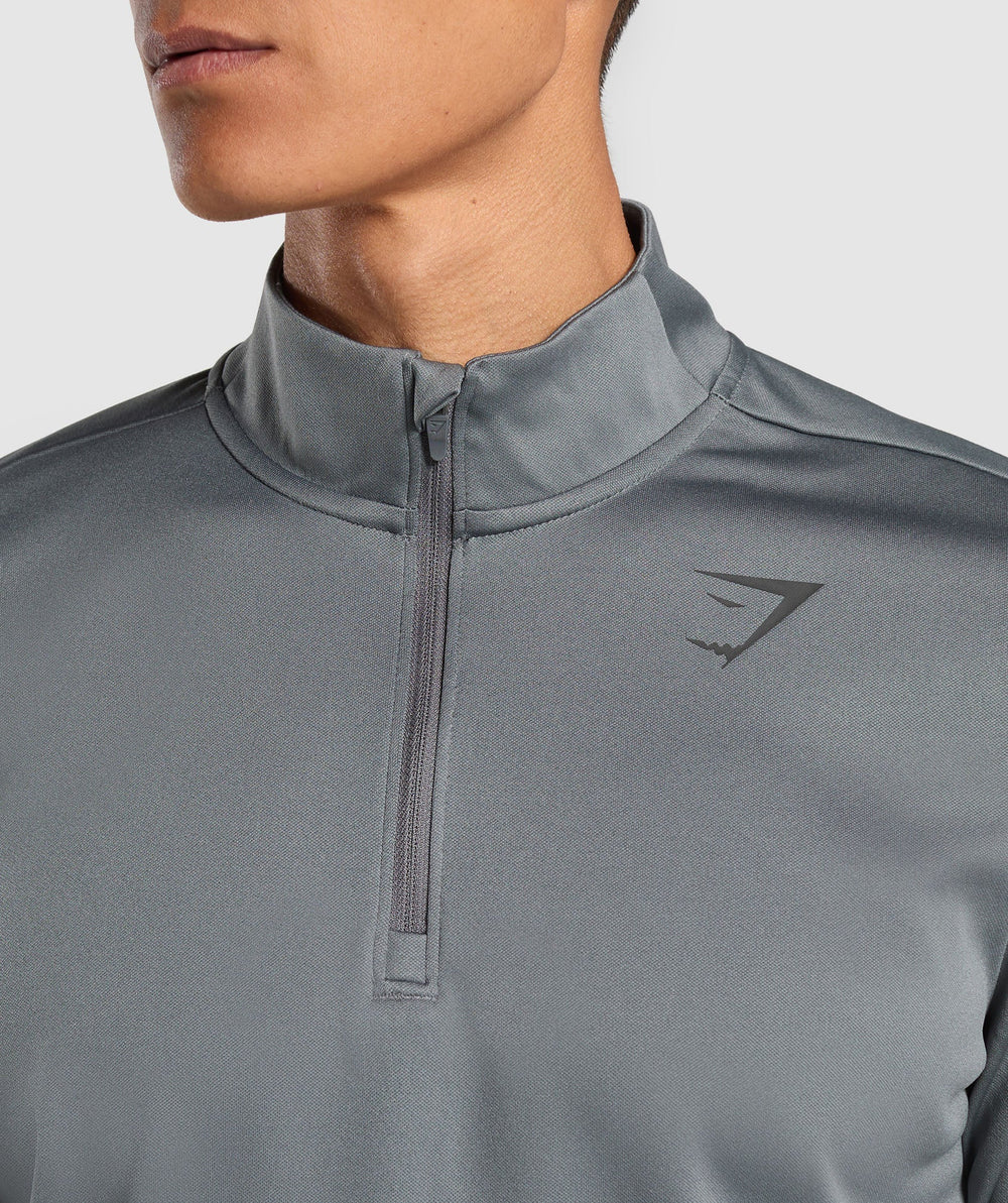 Running Dept. 1/4 Zip Pitch Grey
