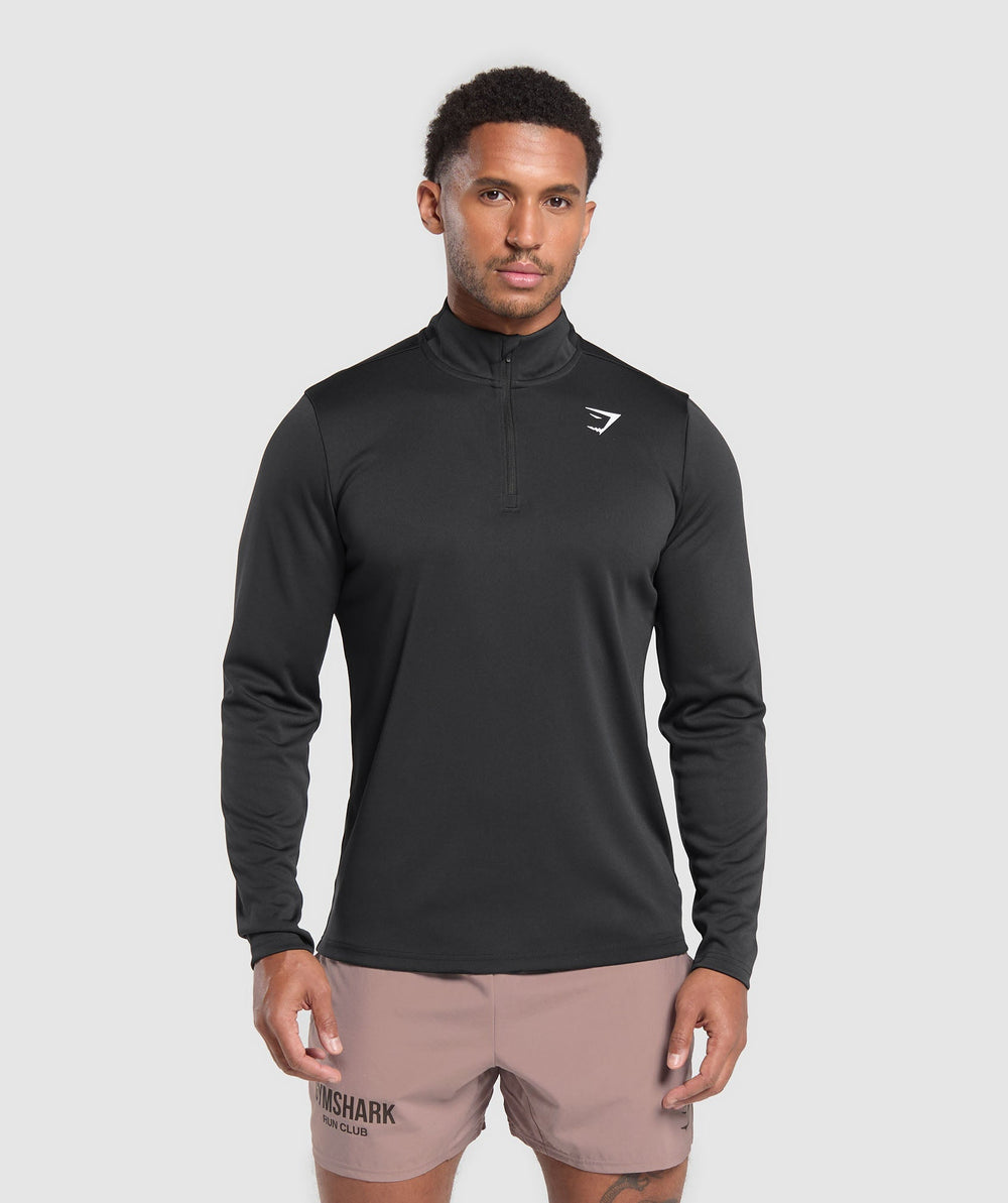 Running Dept. 1/4 Zip Black
