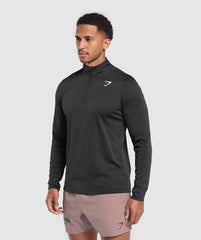 Running Dept. 1/4 Zip Black