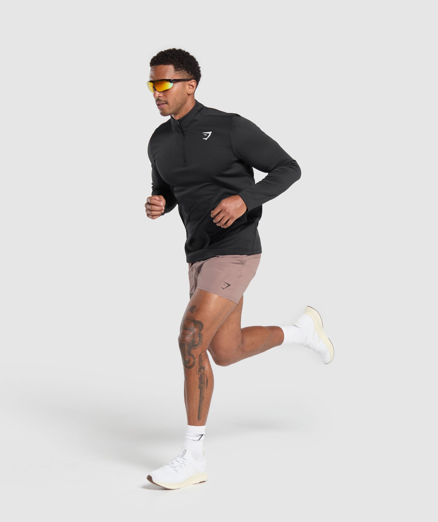 Running Dept. 1/4 Zip Black
