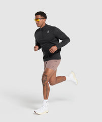 Running Dept. 1/4 Zip Black