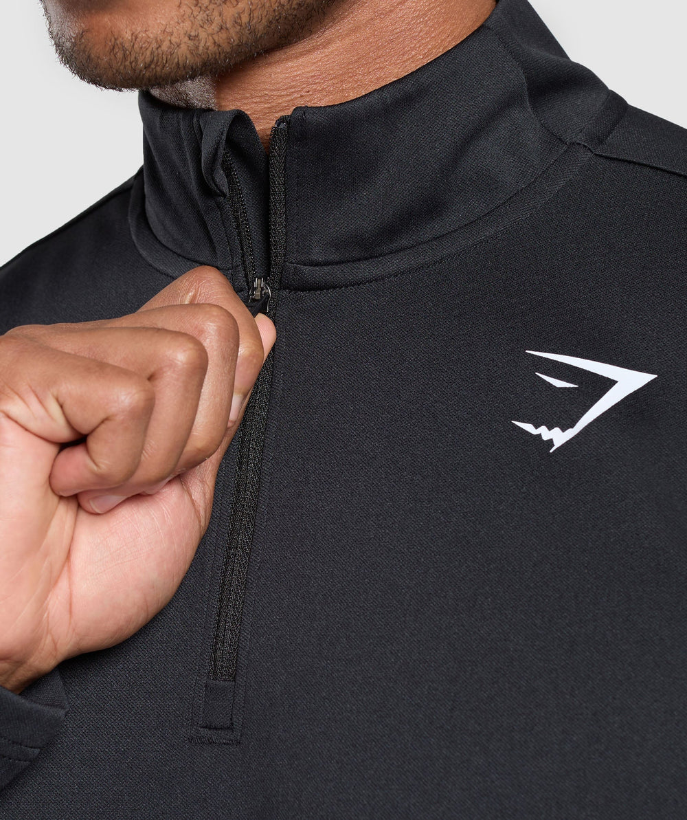 Running Dept. 1/4 Zip Black