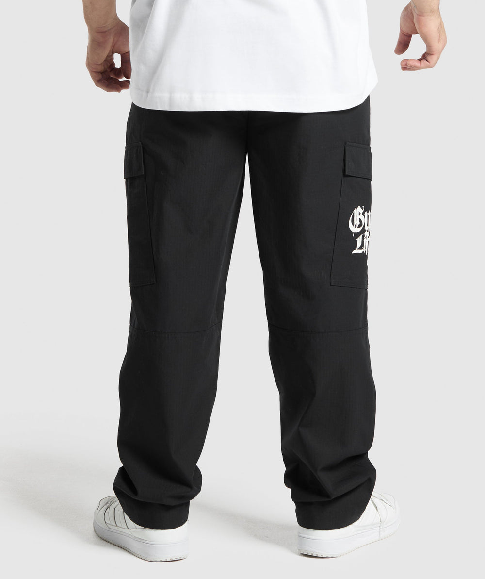 Lifting Club Ripstop Cargo Black