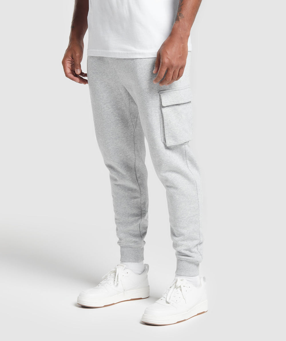 Crest Cargo Joggers Light Grey Core Marl