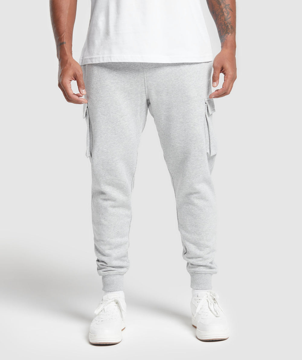 Crest Cargo Joggers Light Grey Core Marl
