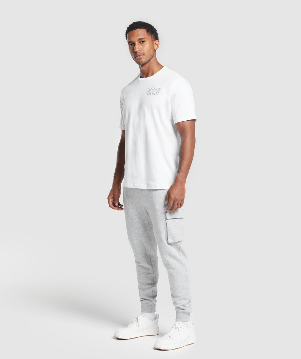 Crest Cargo Joggers Light Grey Core Marl