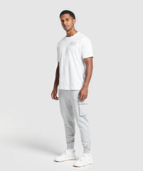 Crest Cargo Joggers Light Grey Core Marl