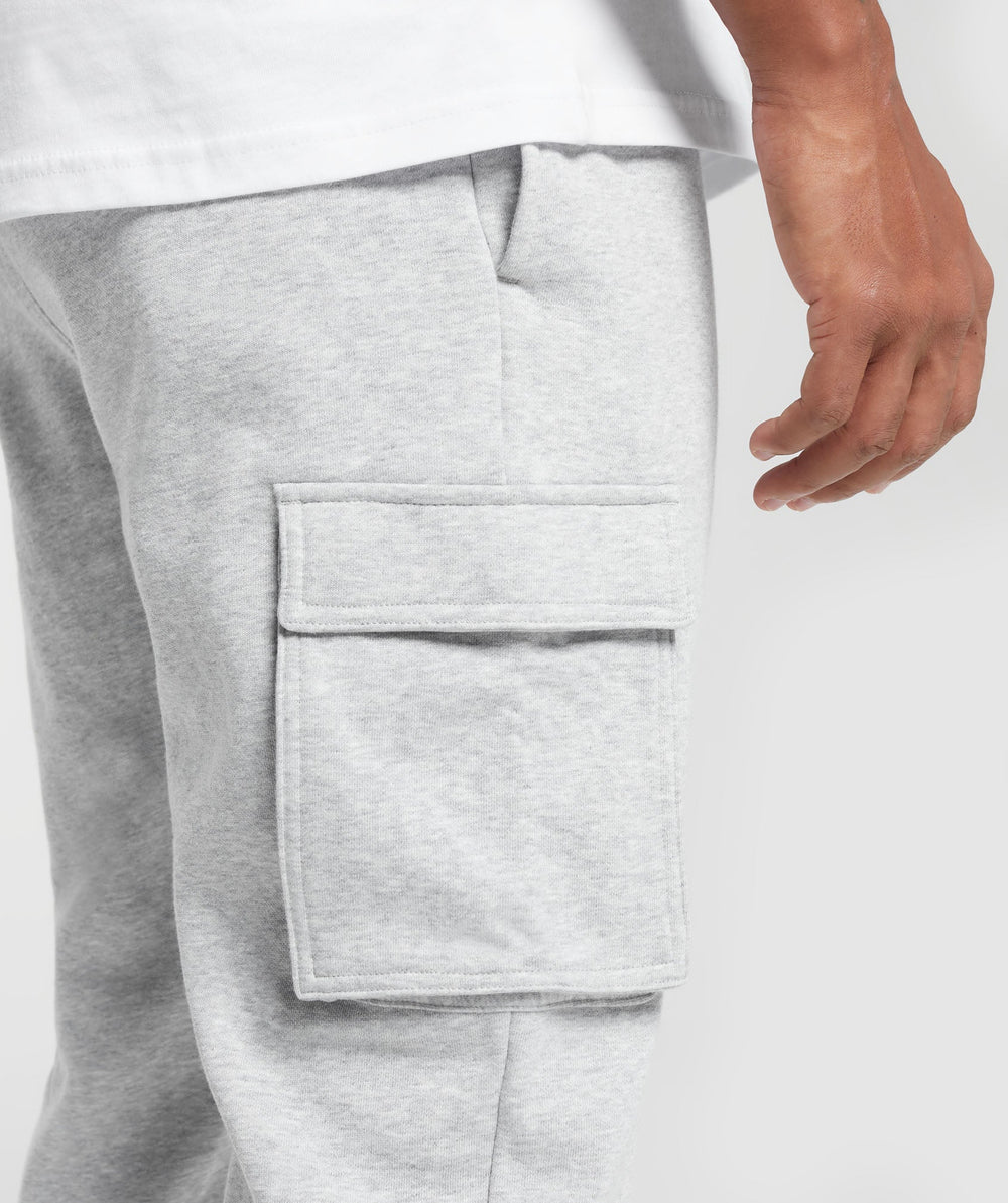 Crest Cargo Joggers Light Grey Core Marl