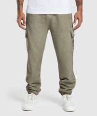 Heavyweight Washed Cargo Joggers Utility Green