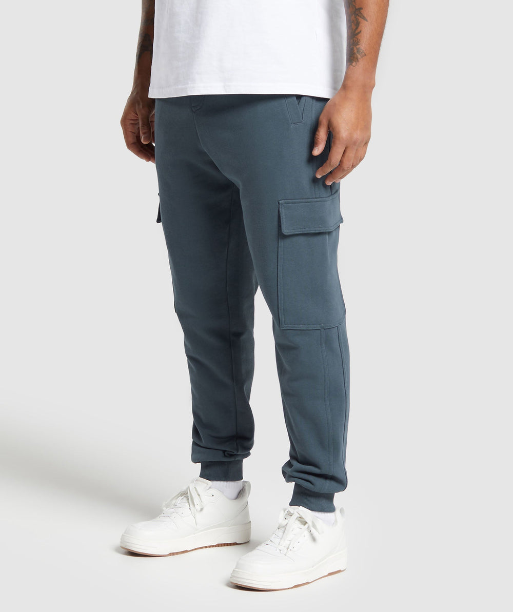 Rest Day Essentials Cargo Joggers Titanium Blue