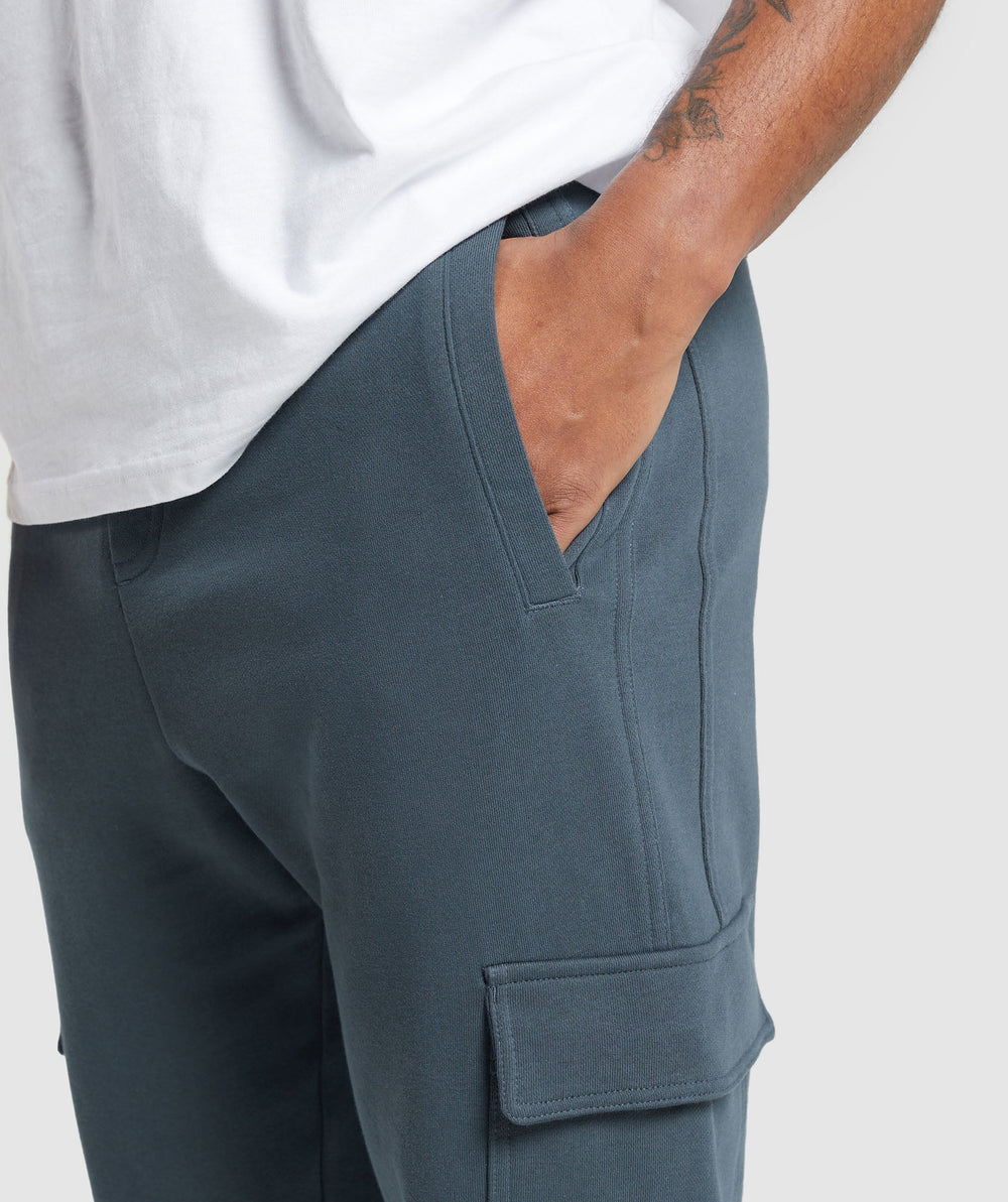 Rest Day Essentials Cargo Joggers Titanium Blue