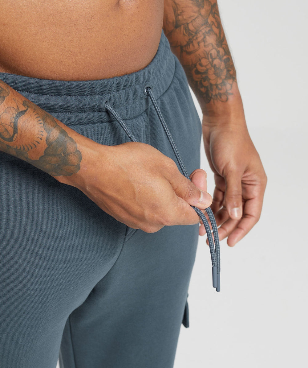 Rest Day Essentials Cargo Joggers Titanium Blue