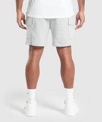 Rest Day Essentials Cargo 7" Shorts Light Grey Core Marl