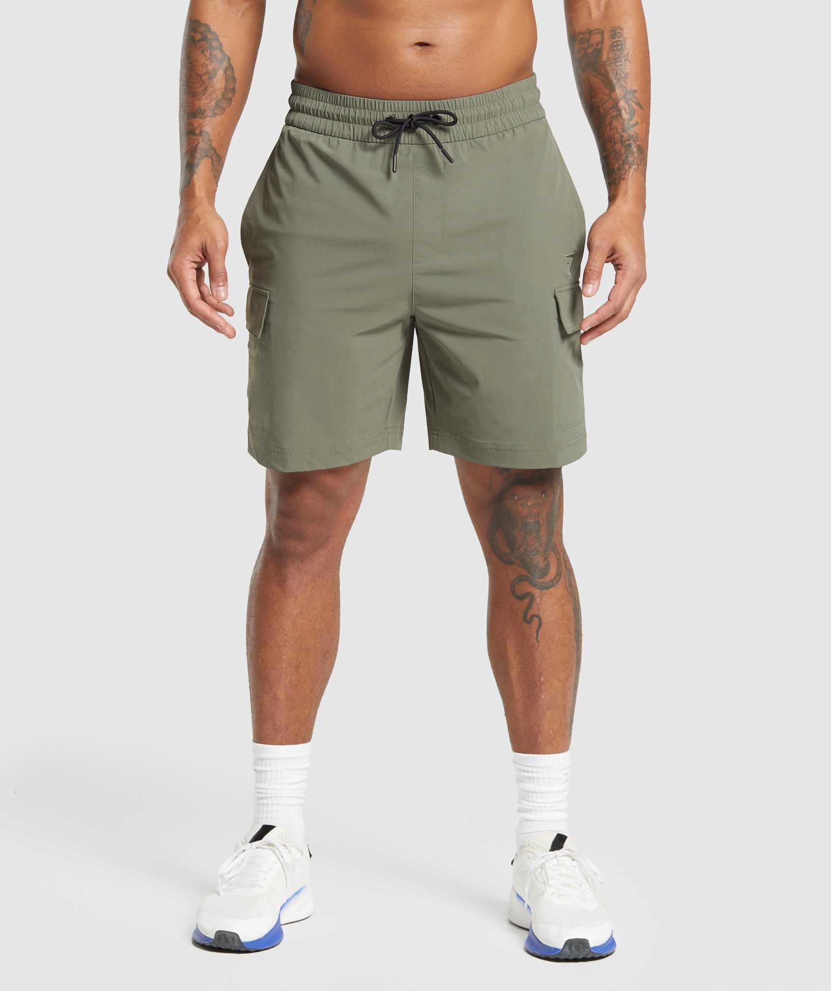 Stretch Woven Cargo Shorts Base Green