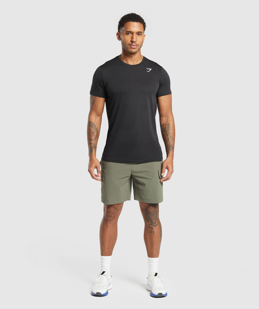 Stretch Woven Cargo Shorts Base Green