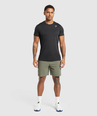 Stretch Woven Cargo Shorts Base Green