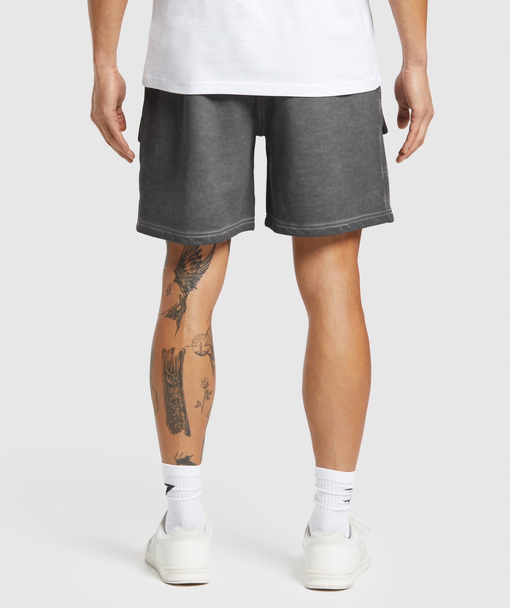Heavyweight Washed Cargo Shorts Black