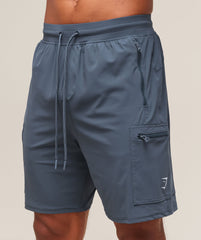 Rest Day 6" Cargo Shorts Titanium Blue