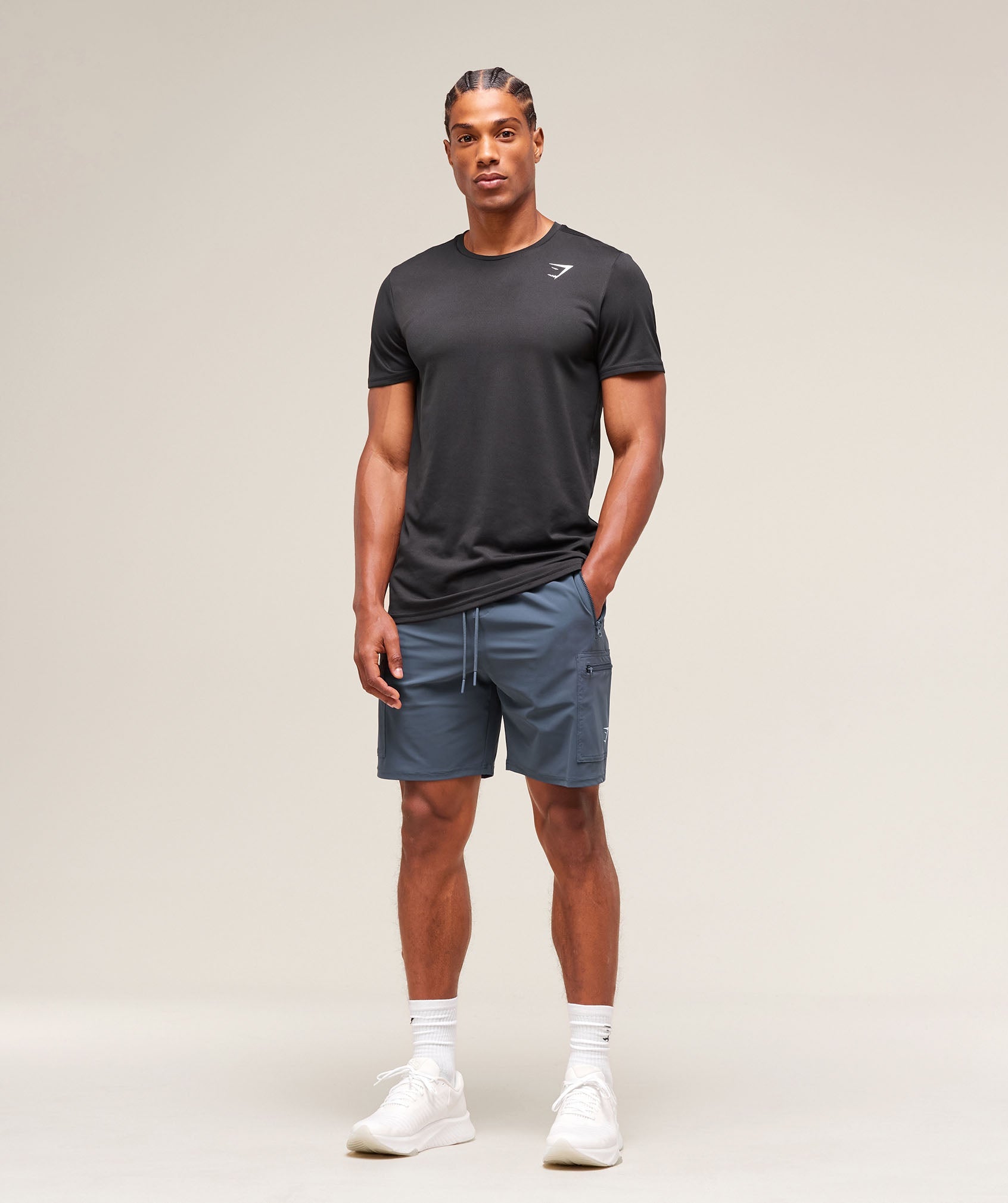 Rest Day 6" Cargo Shorts Titanium Blue