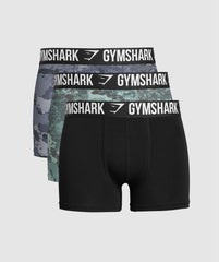 Boxer Brief 3PK Blue Surf/Denim Grey/Black